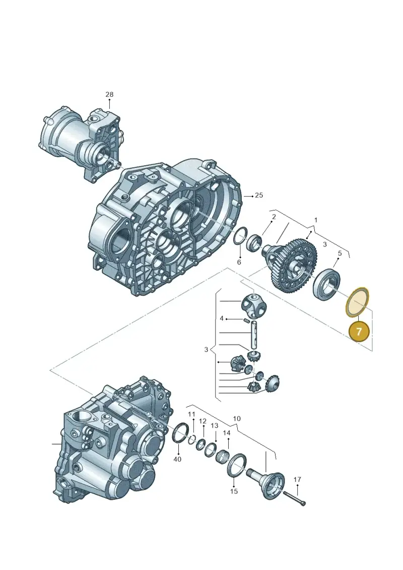 02B409210M — Audi A1 Sportback (2010-2015) diagram 278409360, position 7