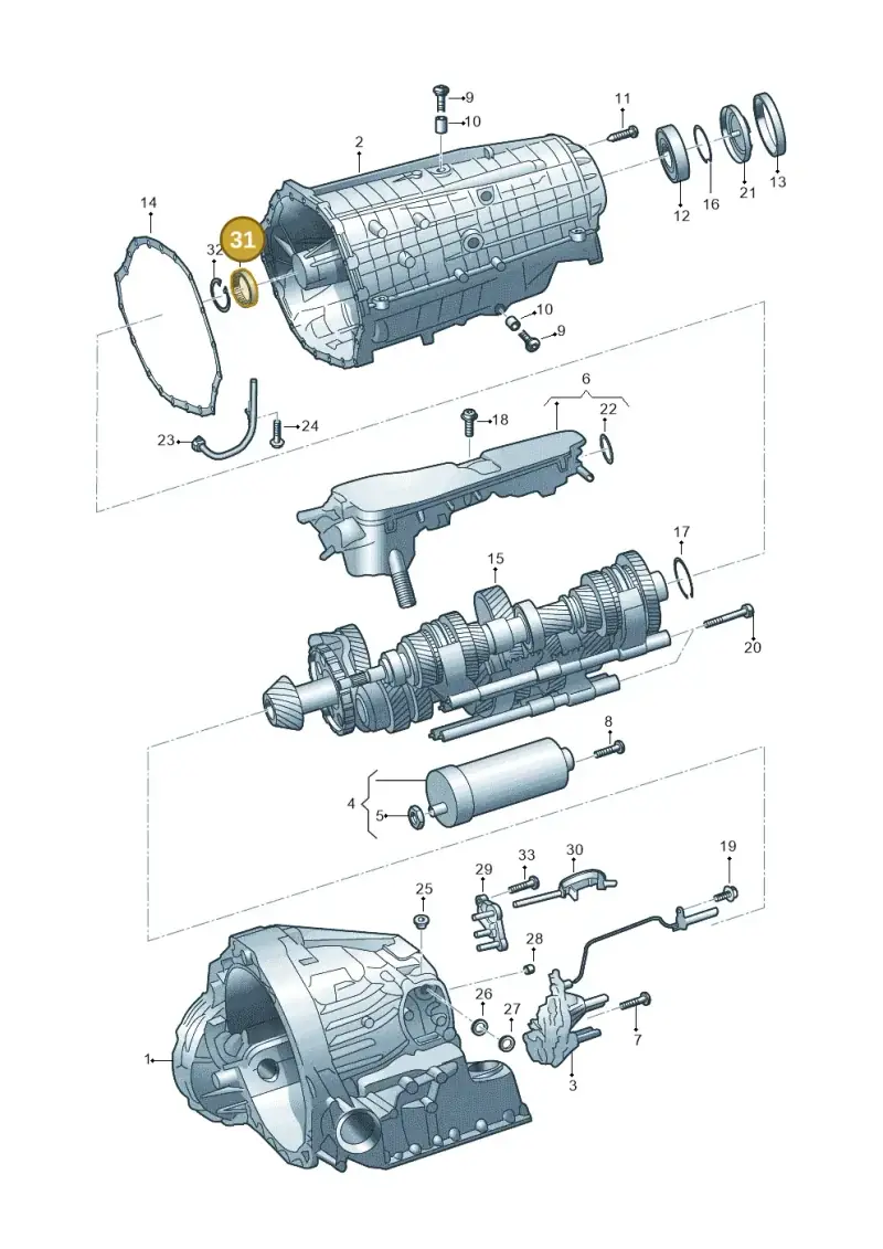 02B409371A — Audi A6 (2018-2025) diagram 798325810, position 31