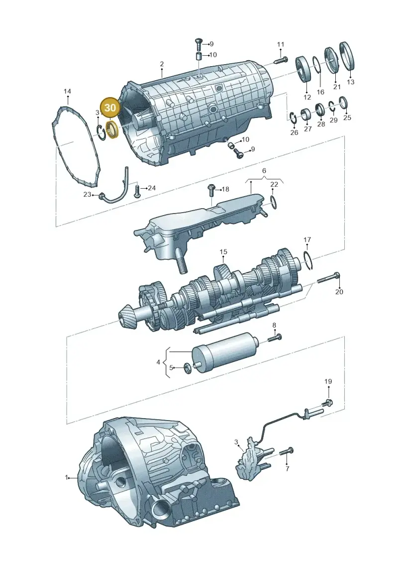02B409371A — Audi A6 (2018-2025) diagram 896325610, position 30