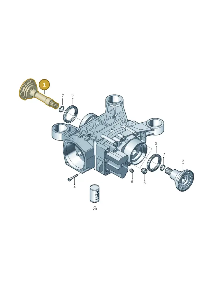 02D525356 — Audi A1 Sportback (2014-2018) diagram 412525120, position 1