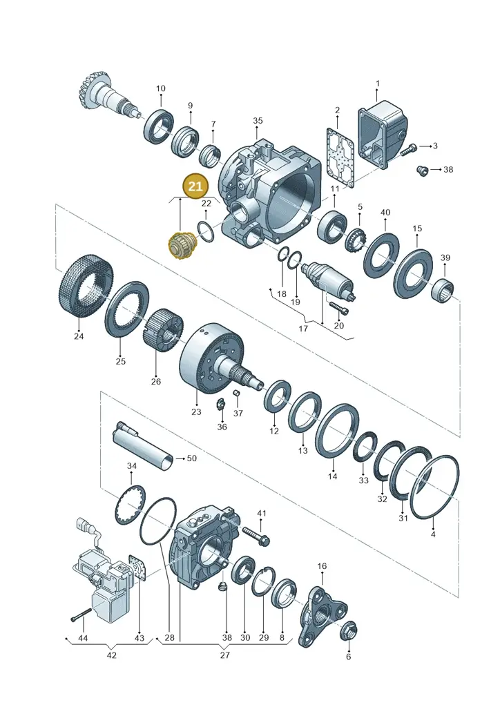 02D525558 — Audi TT Coupe/Roadster (2002-2006) diagram 194525150, position 21