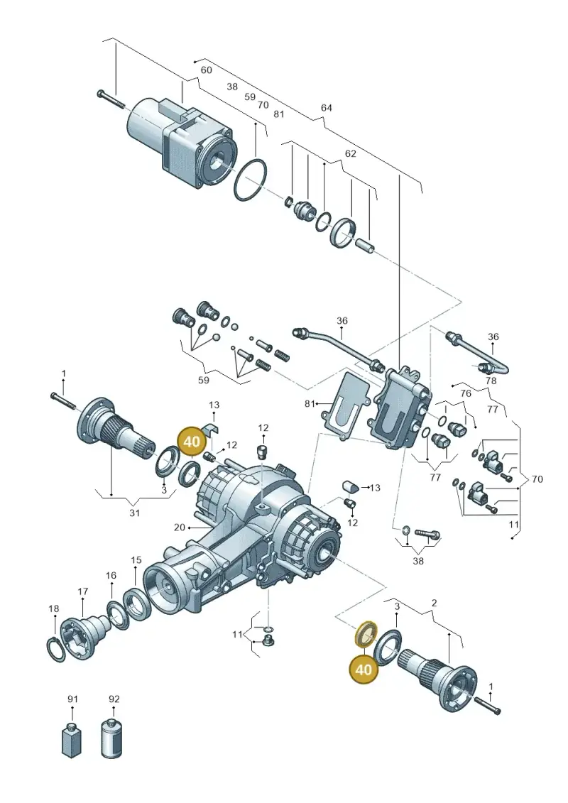 02D525596B — Audi RS6 Avant (2013-2018) diagram 636525250, position 40