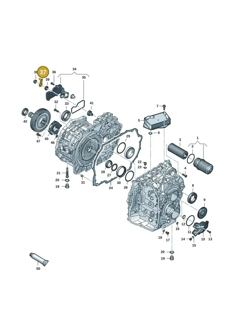 02E321171D — Audi Q3 quattro (2018-2019) diagram 596300165, position 37