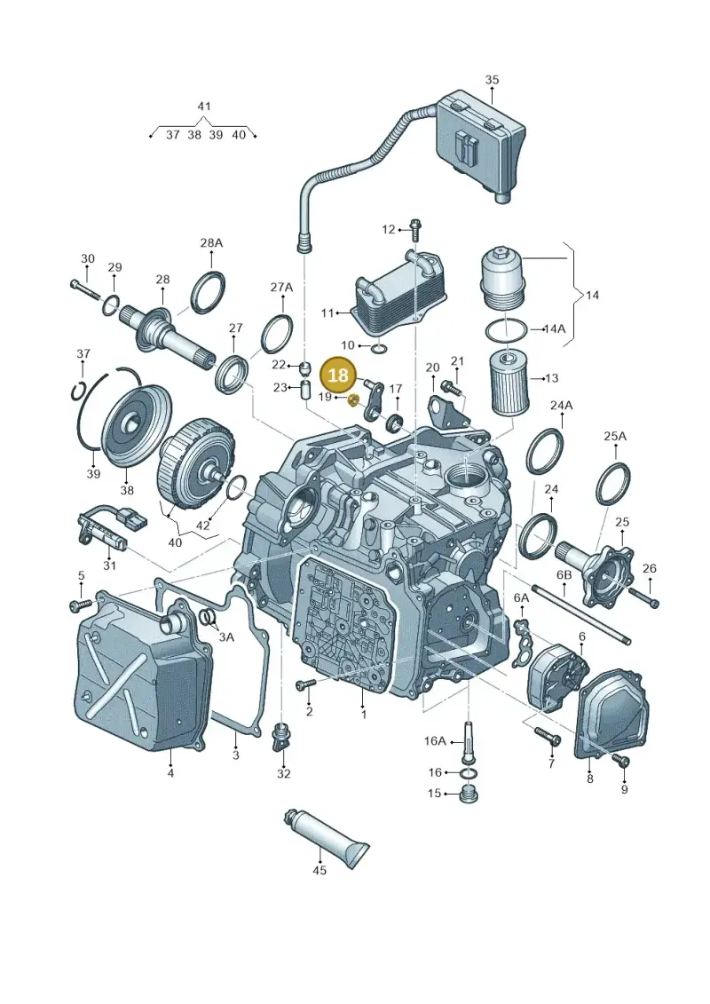 02E321171D — Audi A1 sportback 1.0 (2018-) diagram 850321650, position 18