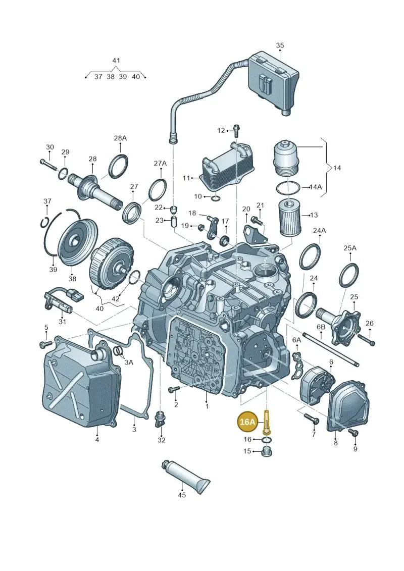 02E321363B — Audi A1 sportback 1.0 (2018-) diagram 850321650, position 16A