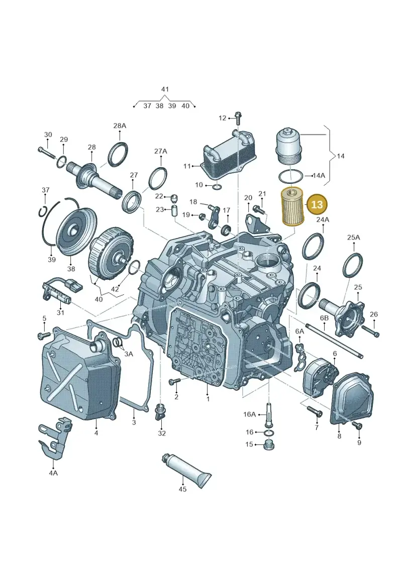 02E398051 — Audi TTS Coupe 2.0 (2010-2014) diagram 405321600, position 13