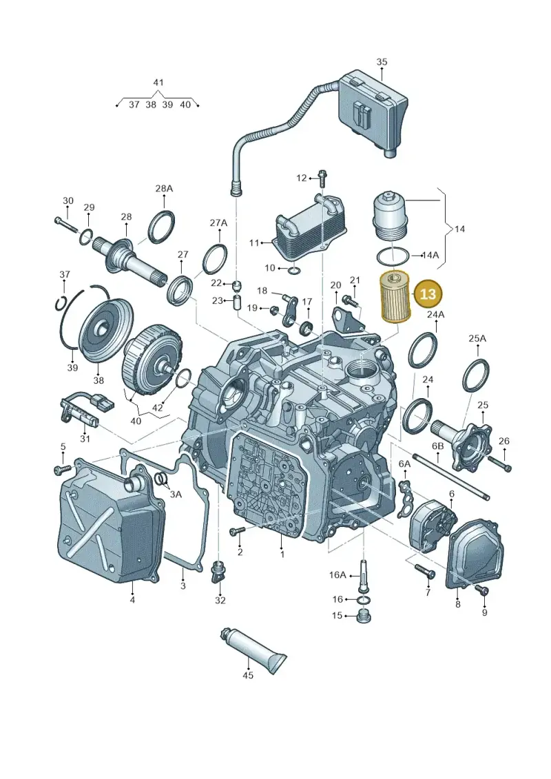 02E398051 — Audi A3 Cab. 1.4 (2013-2016) diagram 850321650, position 13