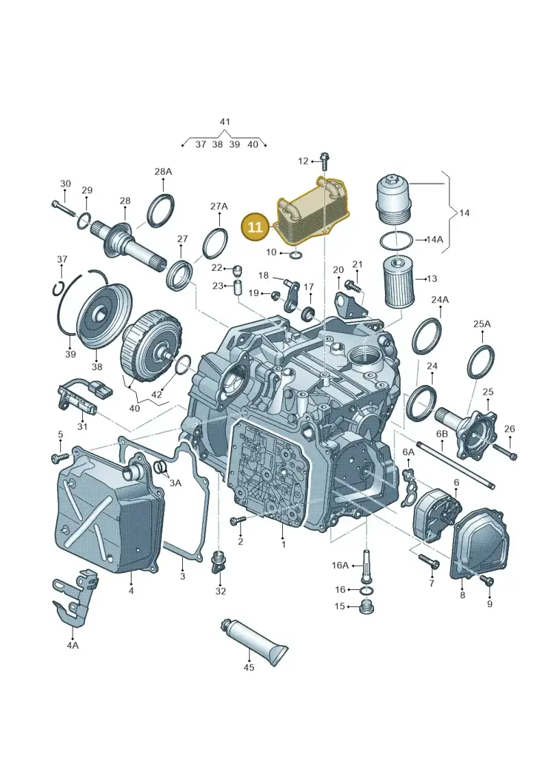 02E409061C — Audi TT Coupe/Roadster 08> (2007-) diagram 405321600, position 11