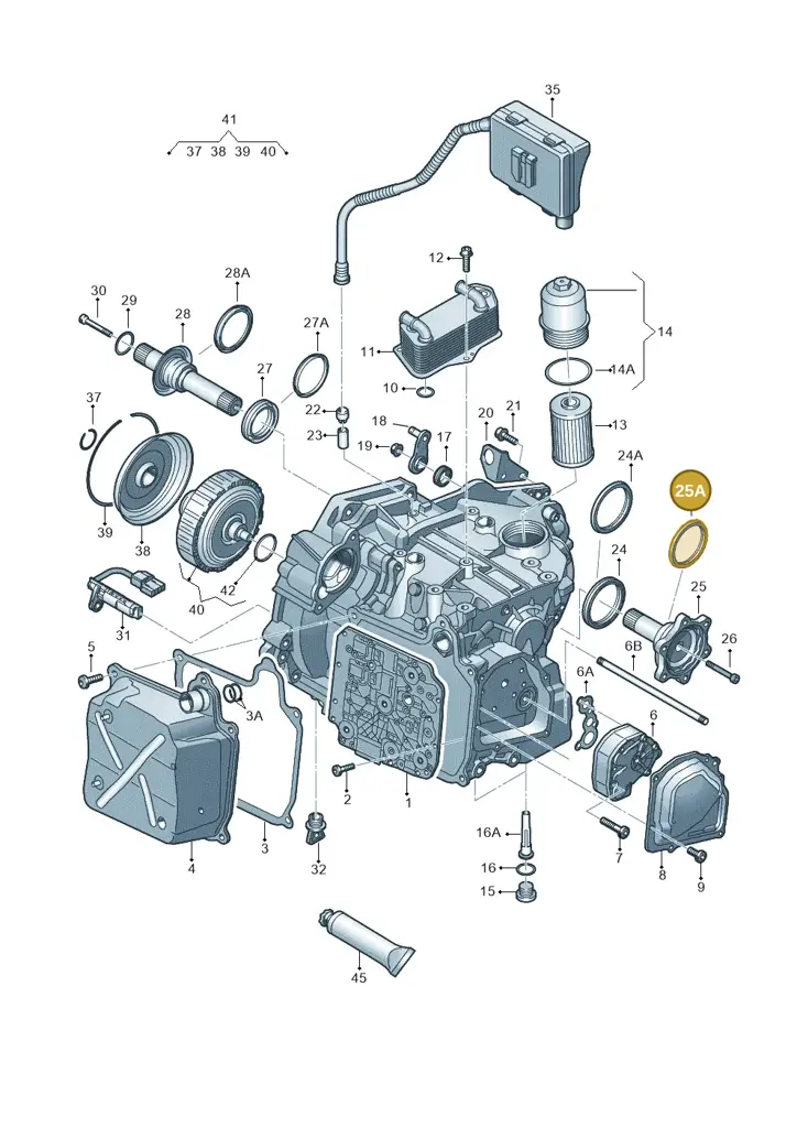 02E409375B — Audi A1 sportback 1.0 (2018-) diagram 850321650, position 25A