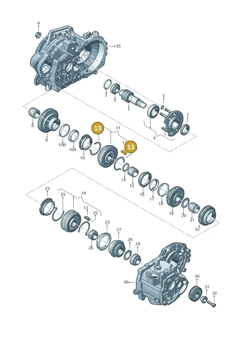 02F311336 — Audi A1 Sportback (2014-2018) diagram 201311380, position 13