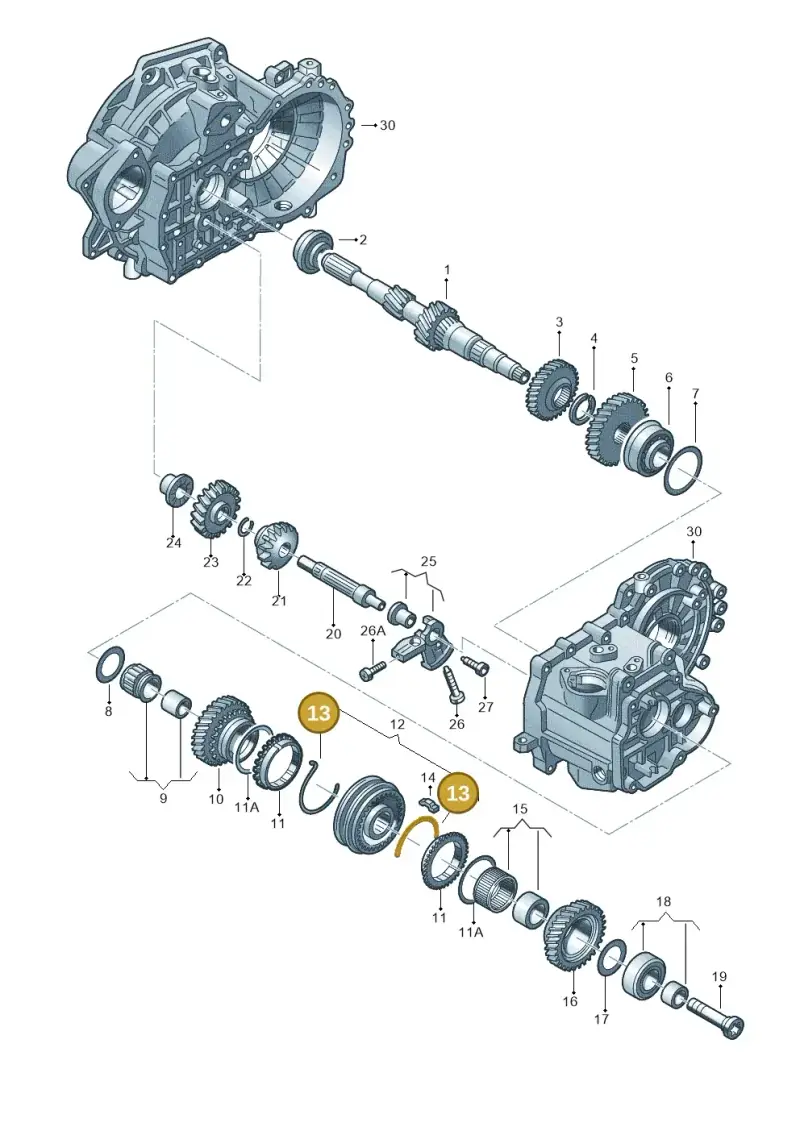02F311336A — Audi TT Coupe/Roadster 08> (2007-) diagram 625311410, position 13