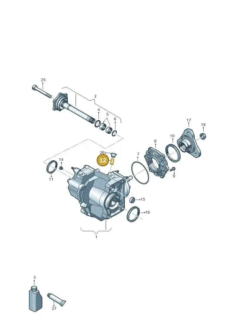 02H409275A — Audi A3 Sportback (2019-2021) diagram 409053051, position 12