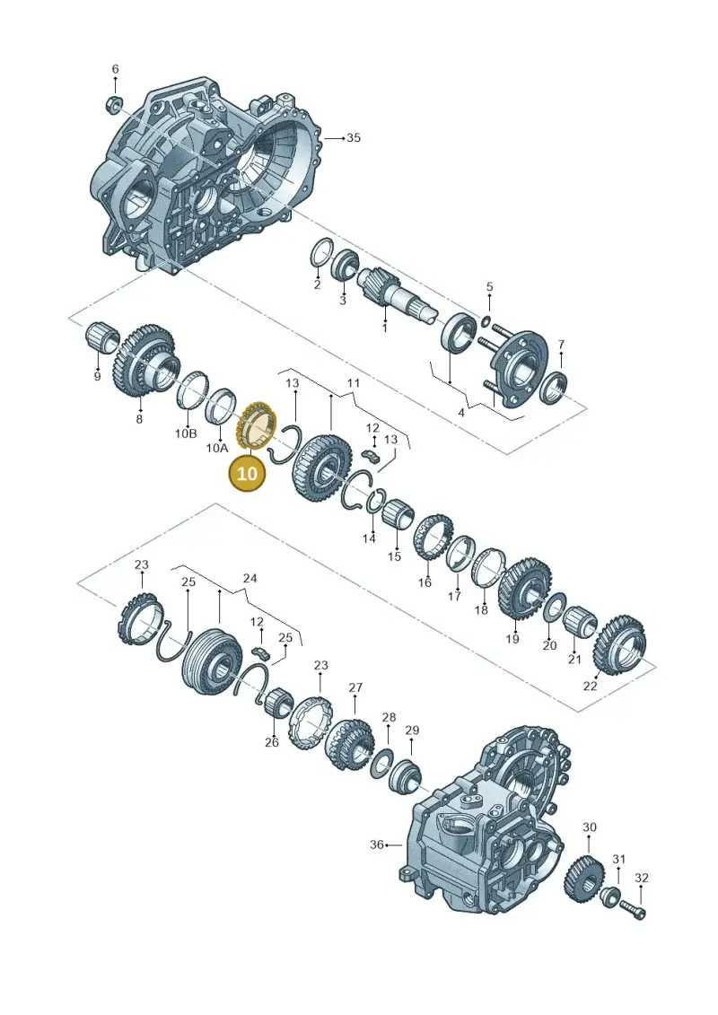 02J311247D — Audi A3 Sportback (2016-2020) diagram 201311380, position 10