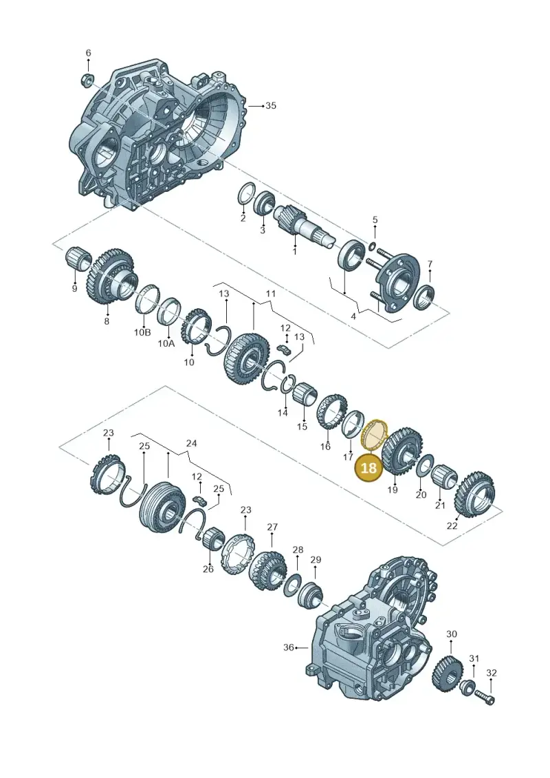 02J311277A — Audi A2 (2000-2005) diagram 201311380, position 18