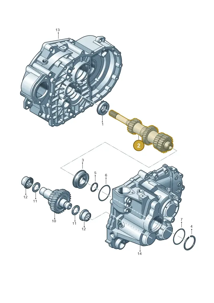 02M311101FD — Audi Q3 2.0 TDI (2014-2019) diagram 694311420, position 2