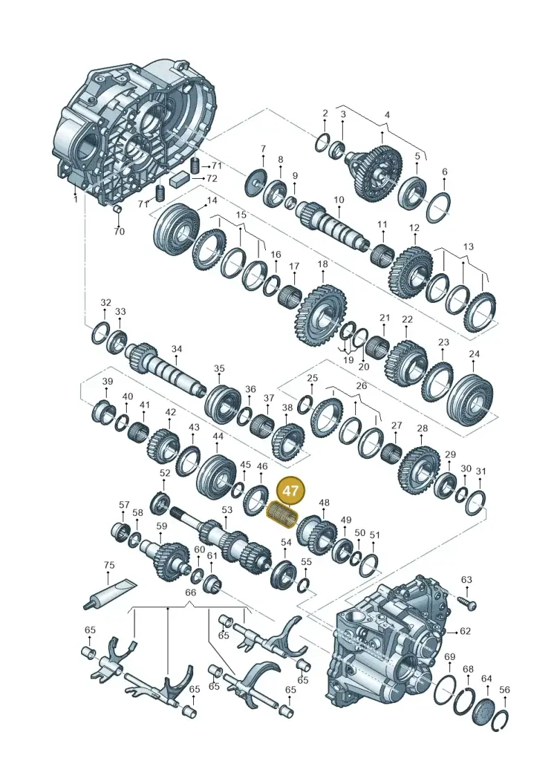 02M311151 — Audi Q3 quattro (2018-2019) diagram 813300552, position 47