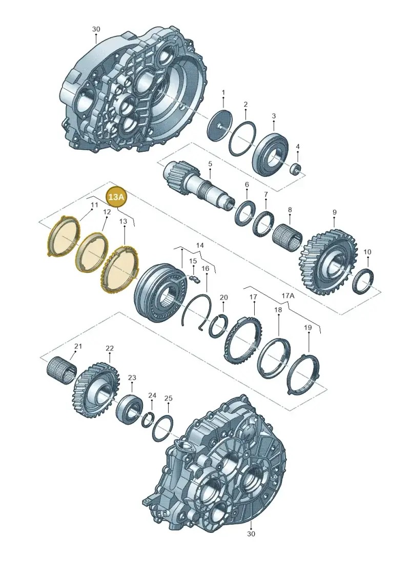 02M311197M — Audi TTRS Plus Coupe (2009-2014) diagram 410311260, position 13A