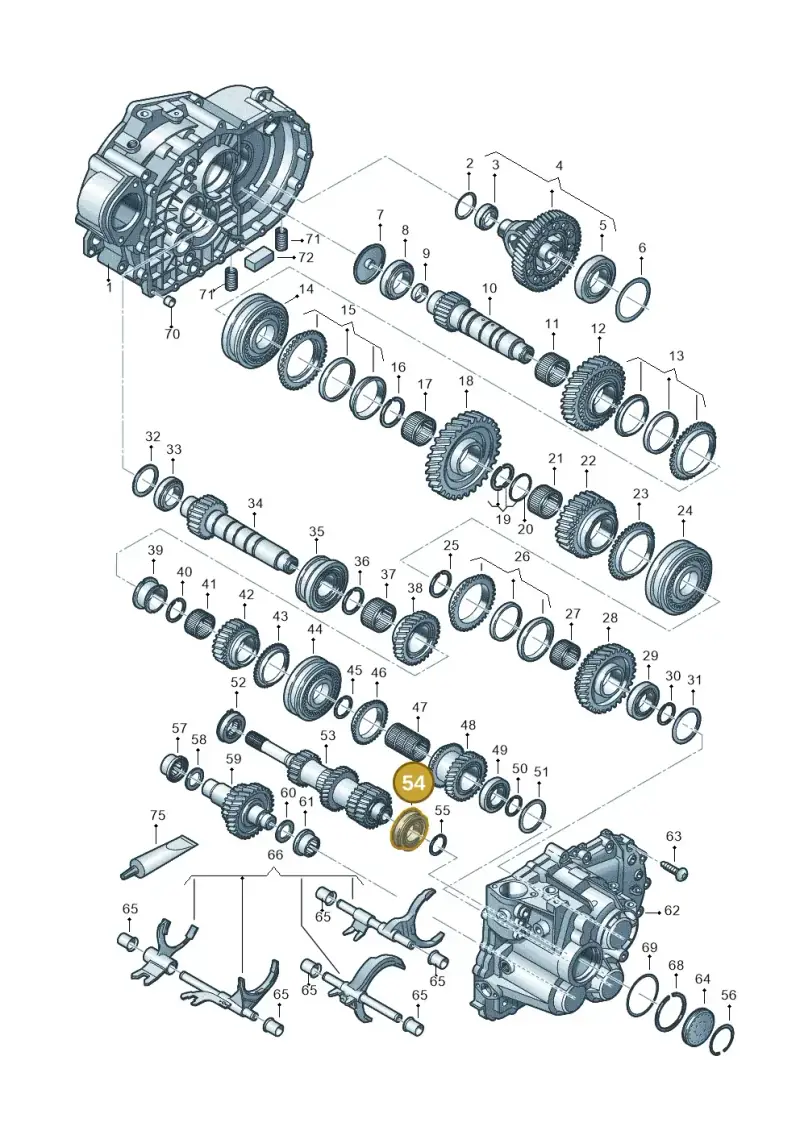 02M311235L — Audi Q3 quattro (2018-2019) diagram 813300552, position 54