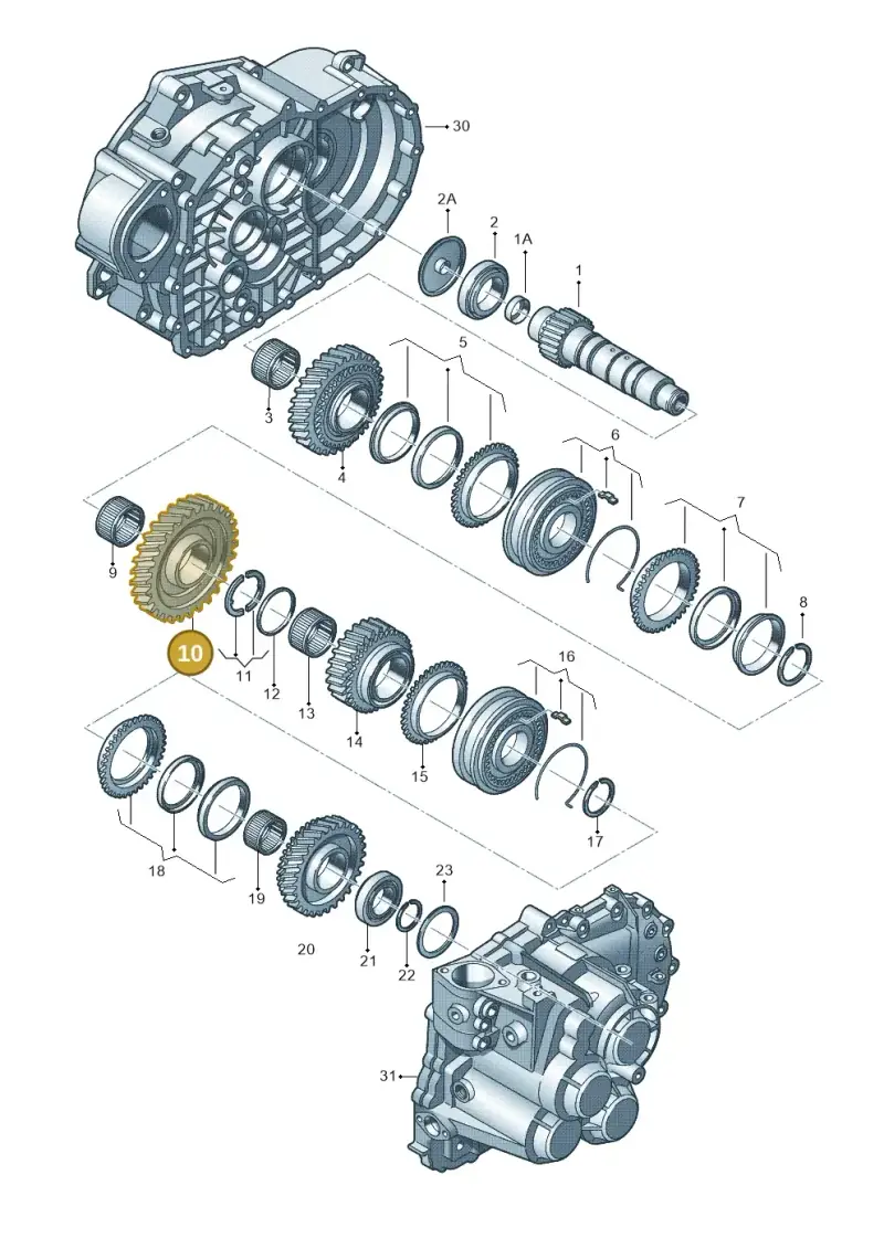 02M311251T — Audi A3 Sportback (2016-2020) diagram 694311430, position 10