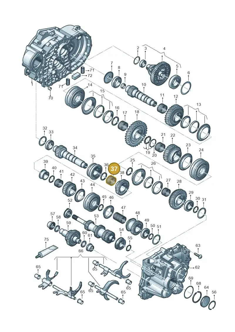 02M311432 — Audi Q3 quattro (2018-2019) diagram 813300552, position 37