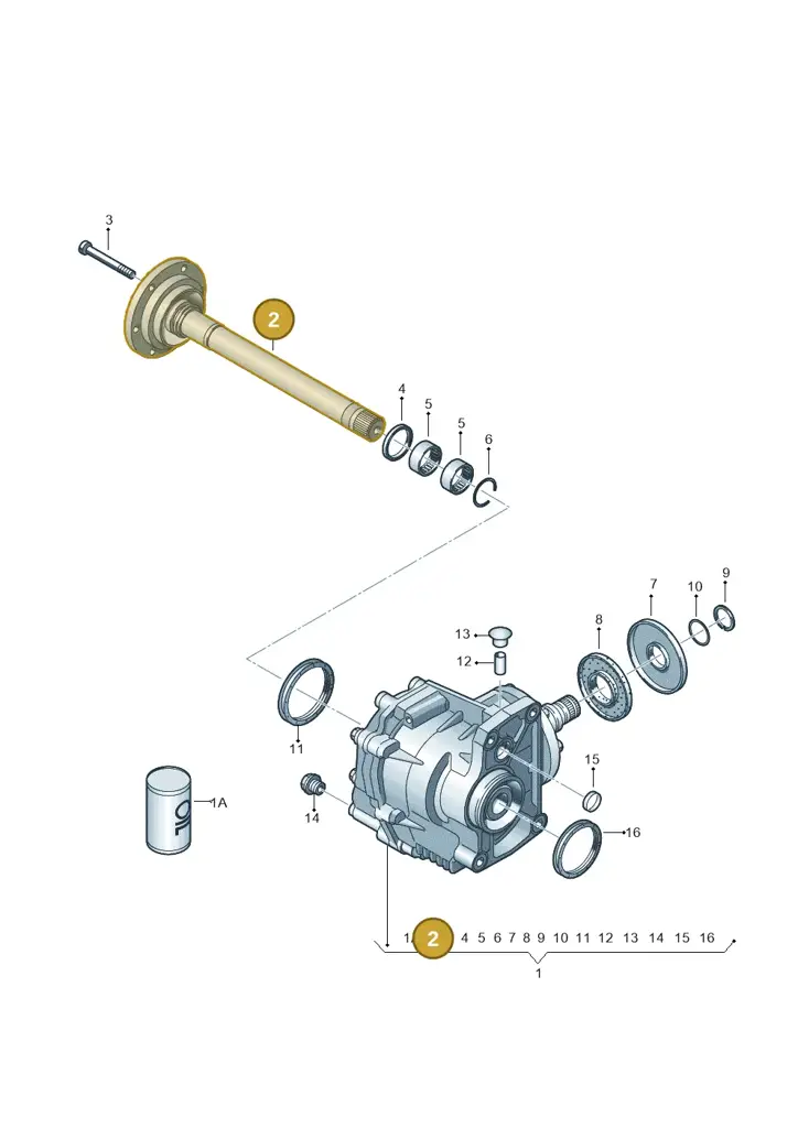 02M409355AD — Audi A1 Sportback (2014-2018) diagram 708409400, position 2