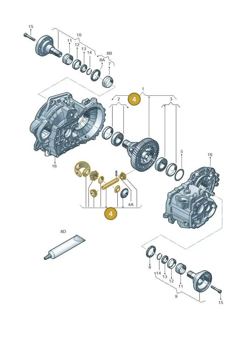 02S498081B — Audi A3 Sportback (2008-2013) diagram 420409200, position 4