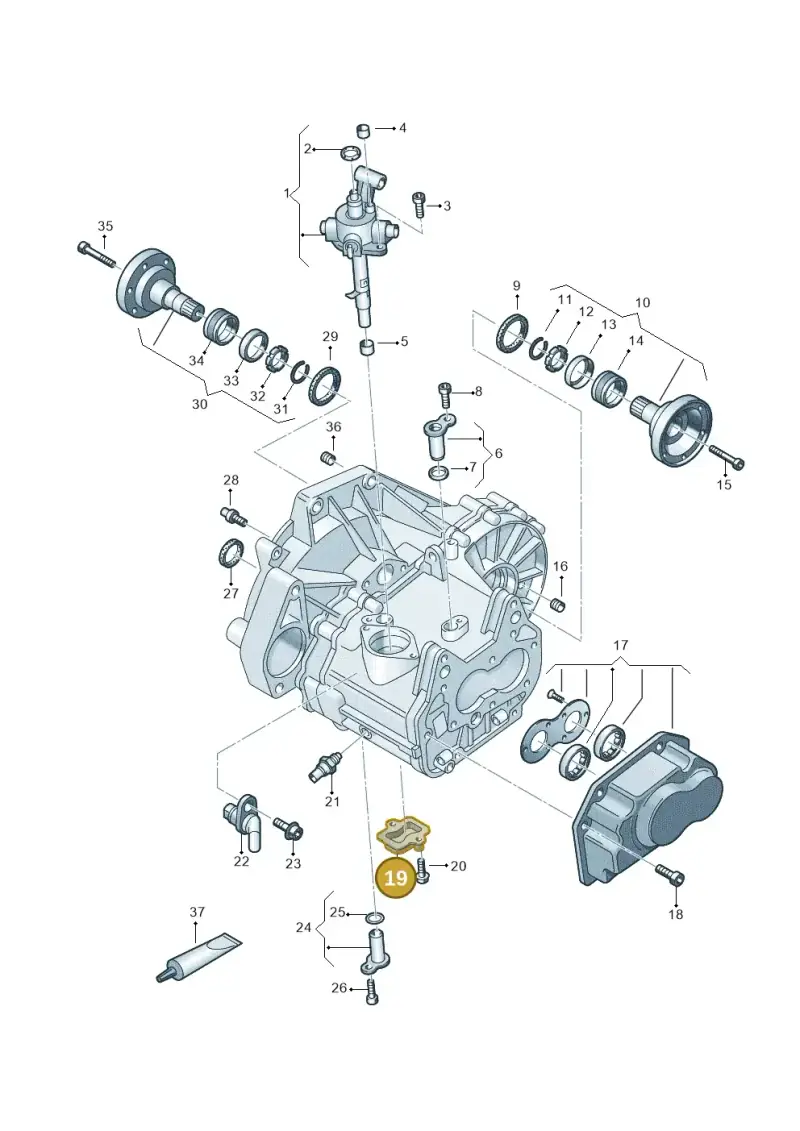 02T301252A — Audi A3 Sportback (2019-2021) diagram 827310020, position 19