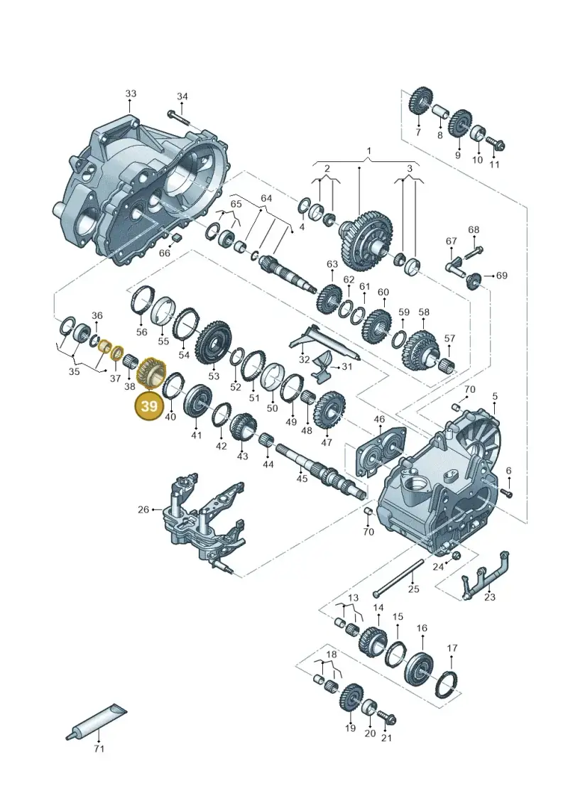 02T311145AM — Audi A3 Sportback (2019-2021) diagram 827310030, position 39