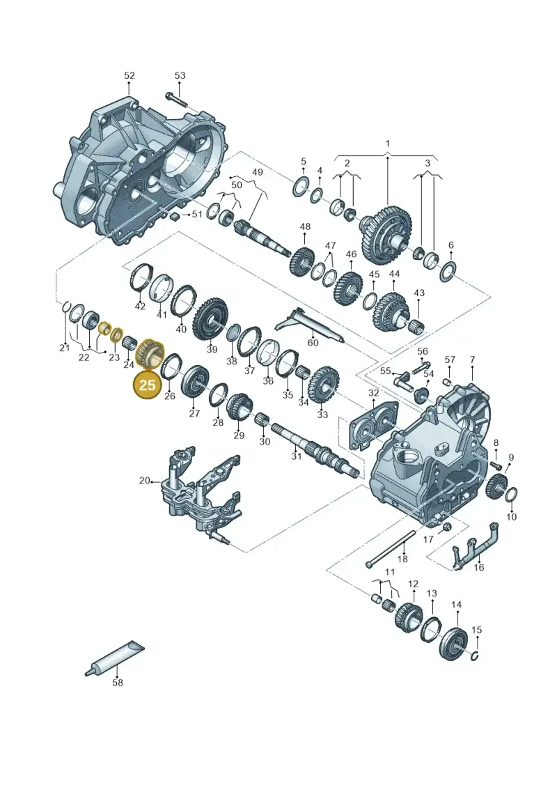 02T311145AP — Audi A1 sportback 1.0 (2018-) diagram 837305030, position 25