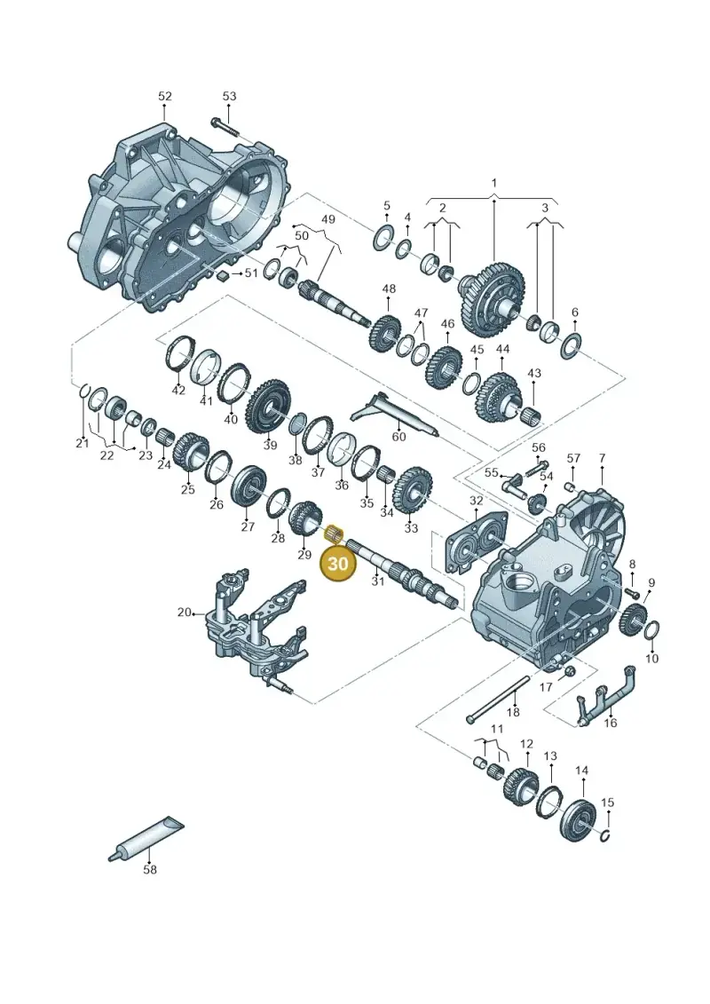 02T311265C — Audi A1 sportback 1.0 (2018-) diagram 837305030, position 30