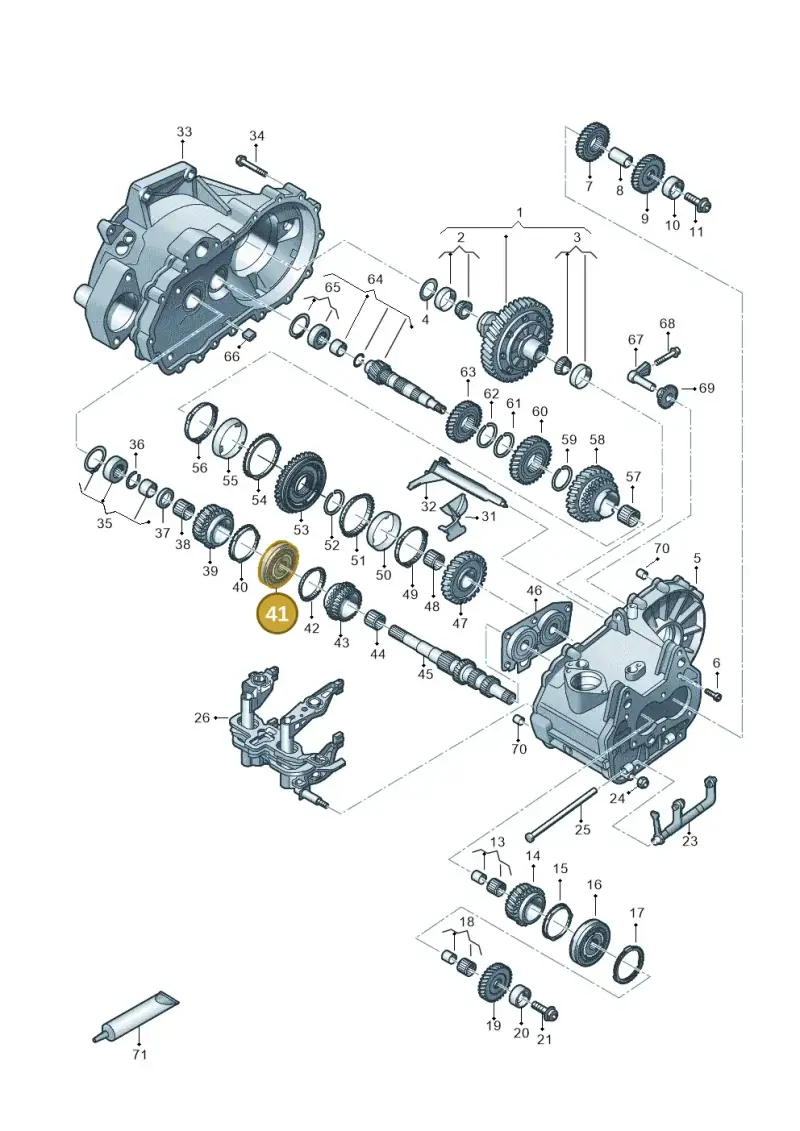 02T311301E — Audi A3 Sportback (2019-2021) diagram 827310030, position 41