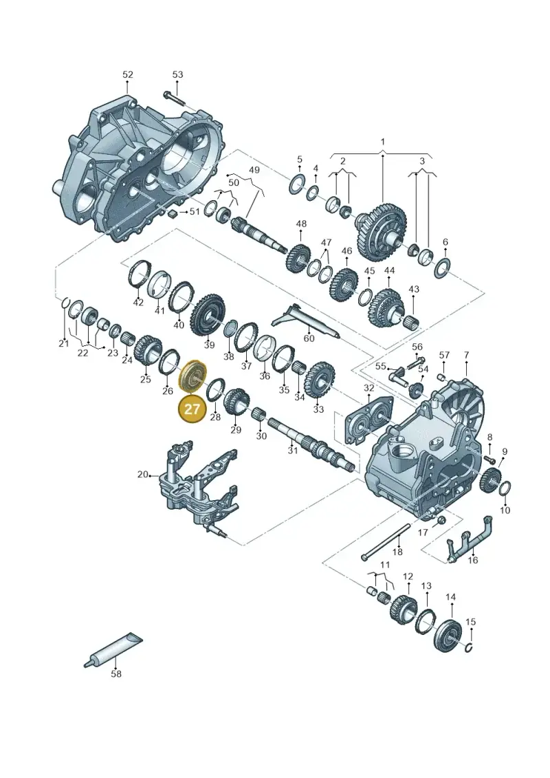 02T311301F — Audi A1 sportback 1.0 (2018-) diagram 837305030, position 27