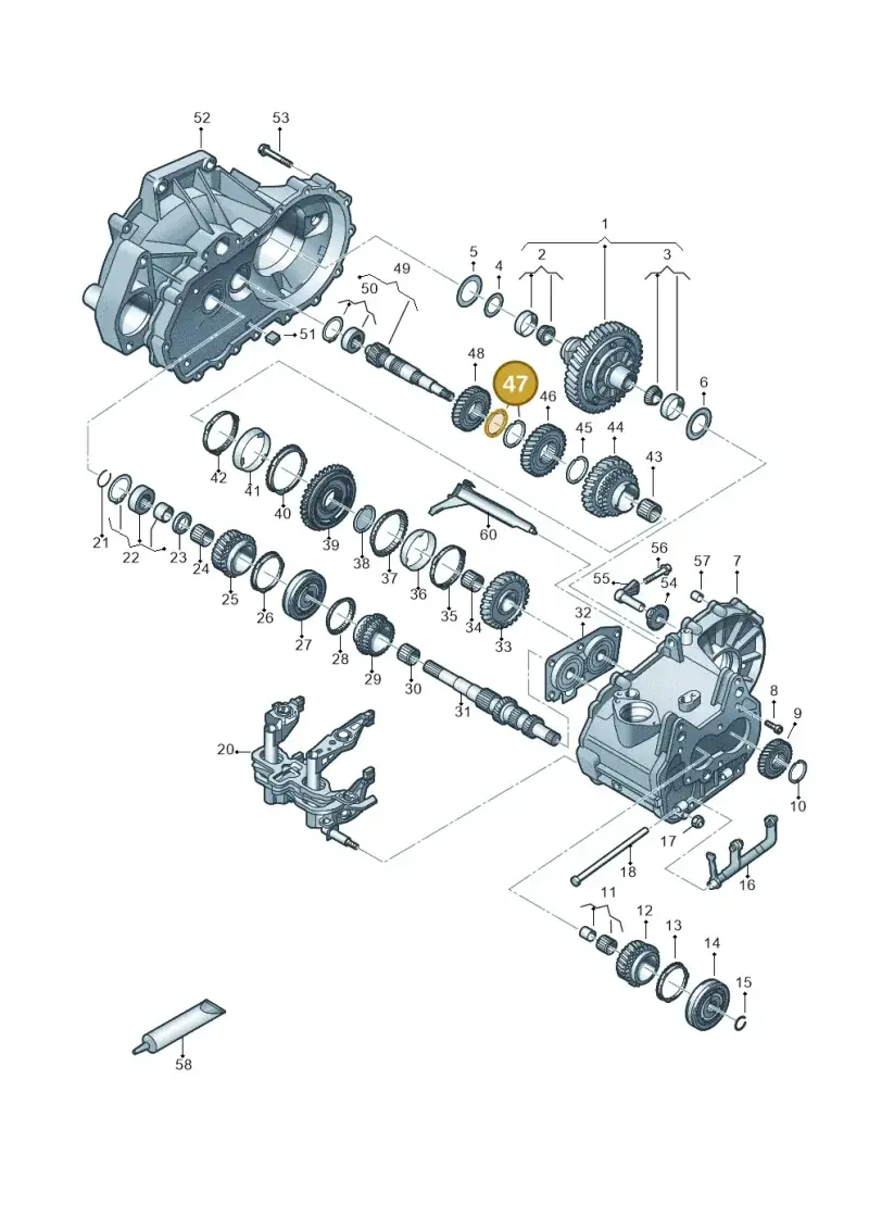 02T311317 — Audi A1 sportback 1.0 (2018-) diagram 837305030, position 47