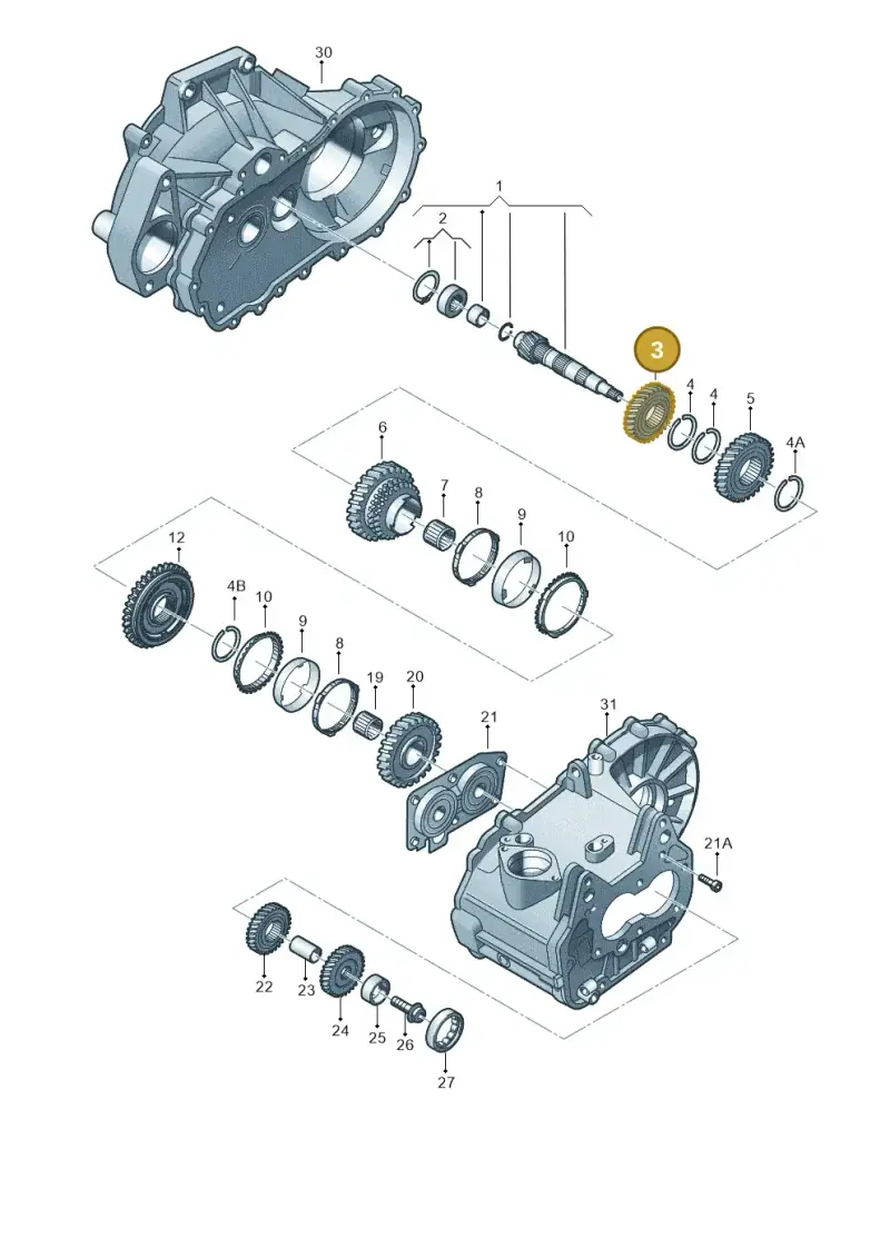 02T311351AD — Audi A1 sportback 1.0 (2018-) diagram 746311220, position 3
