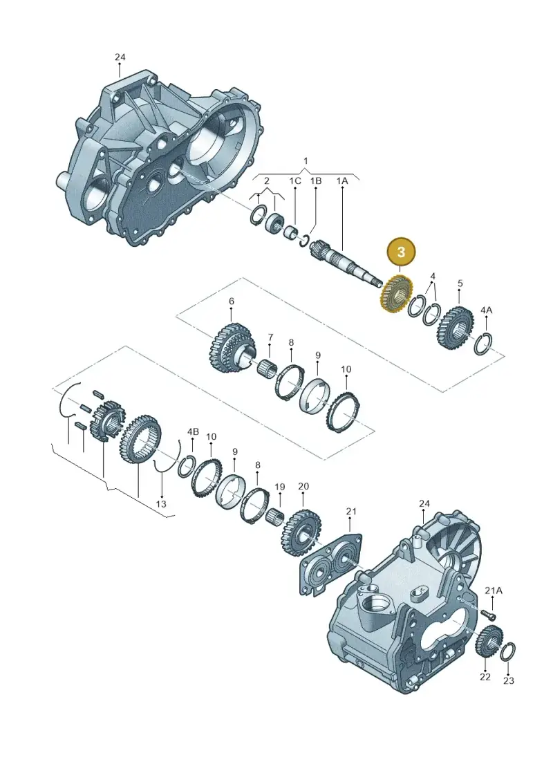 02T311351N — Audi A3 Sportback (2008-2013) diagram 225311320, position 3