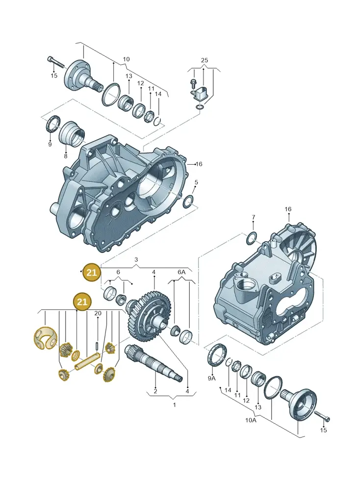 02T498081C — Audi A1 Sportback (2010-2015) diagram 441409220, position 21