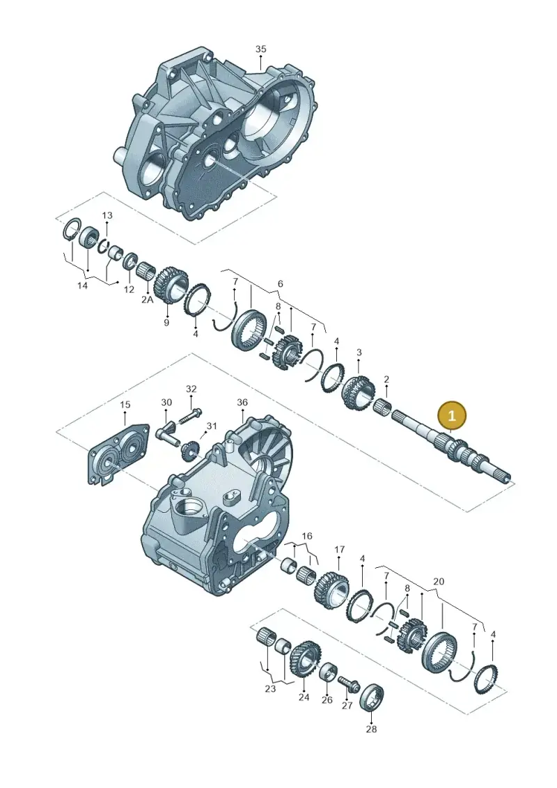 02U311103AE — Audi A1 Sportback (2014-2018) diagram 746311210, position 1