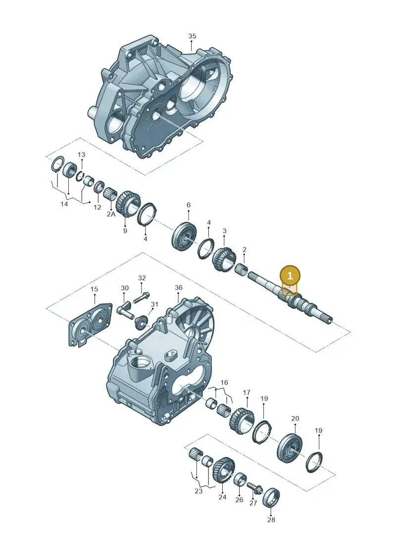 02U311103AE — Audi A3 Sportback (2016-2020) diagram 746311230, position 1
