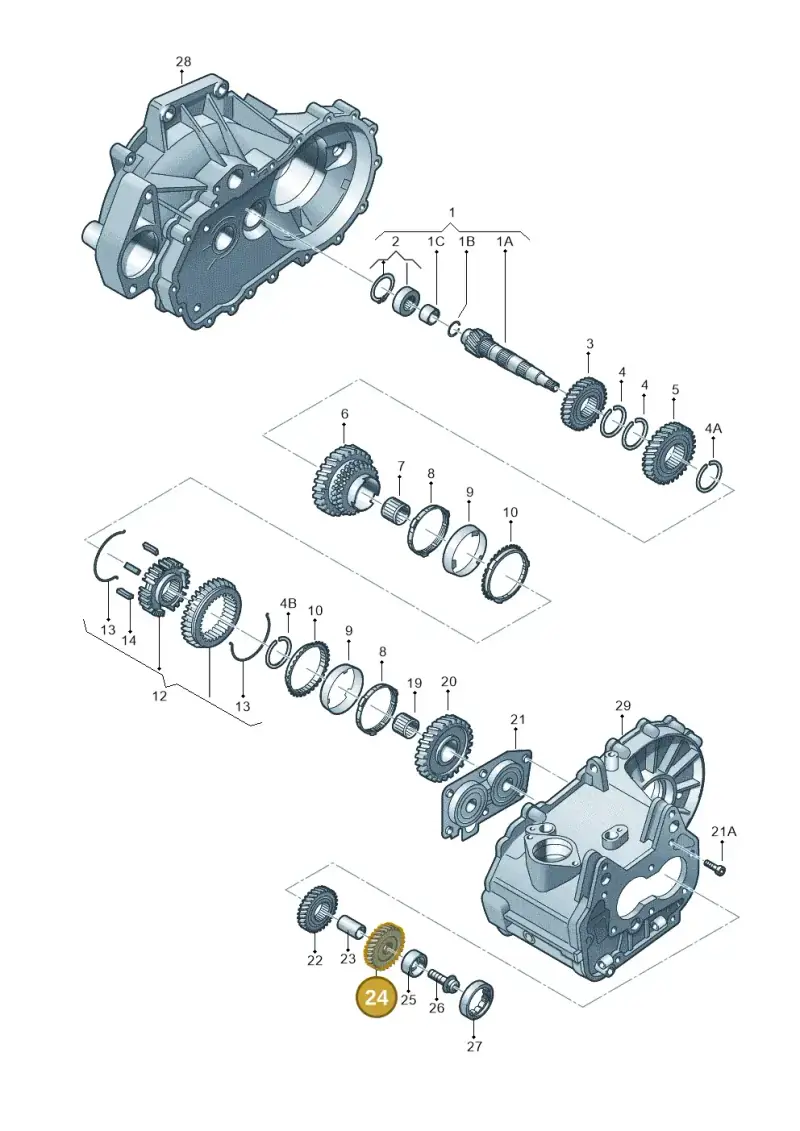02U311165L — Audi A1 Sportback (2014-2018) diagram 747311360, position 24