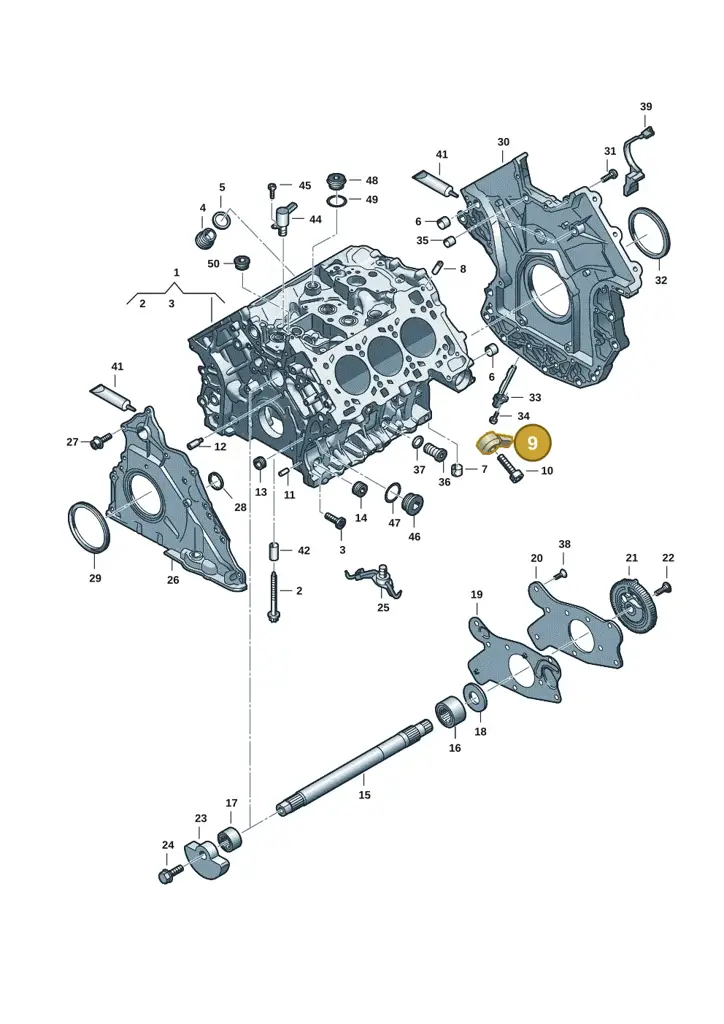 030905377F — Audi A5 Limo 2.0 (2024-) diagram 849103182, position 9