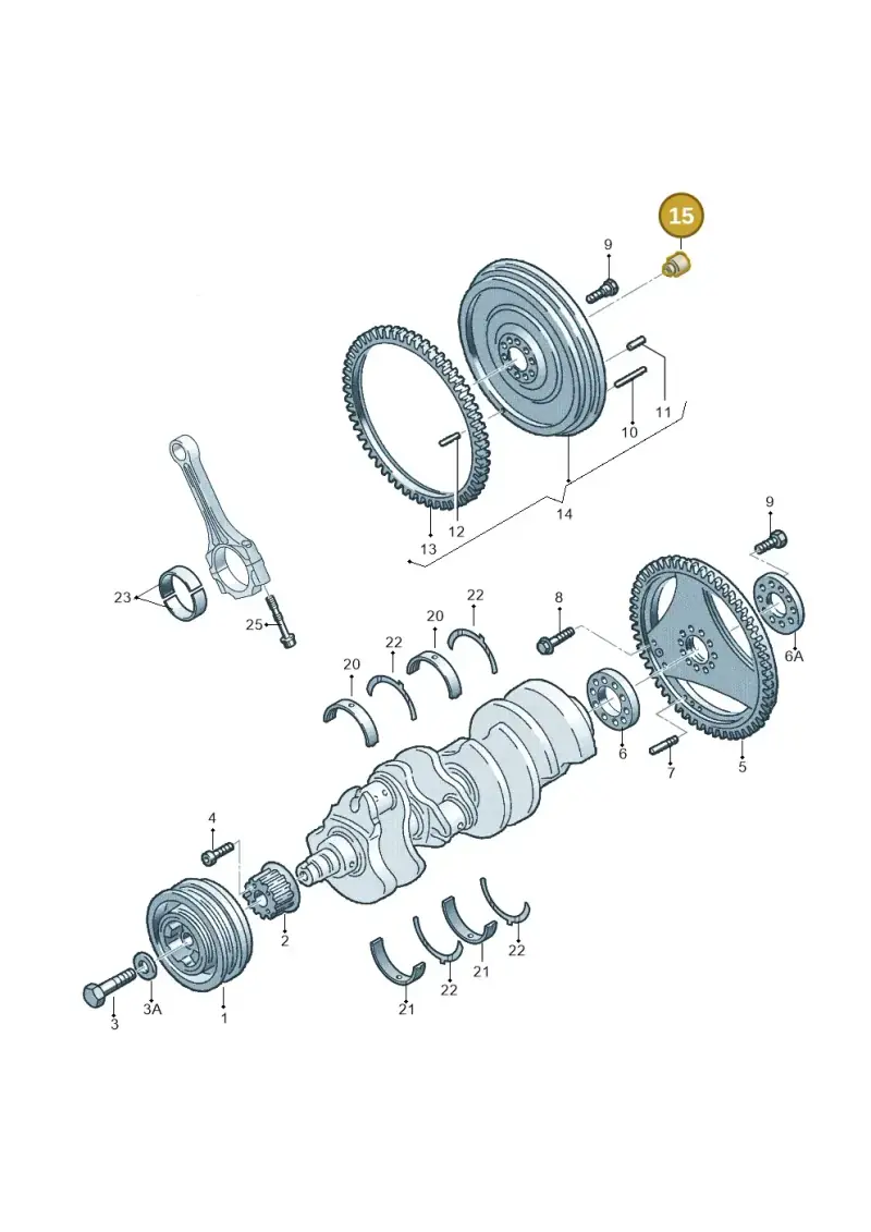 034105313A — Audi S6 plus qu.       97 (1996-1997) diagram 264105400, position 15