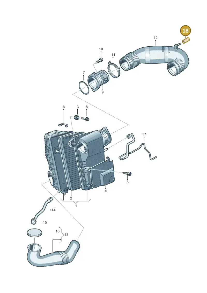 034133335D — Audi Q7 qu. 3.0 TDI (2009-2015) diagram 493133400, position 18