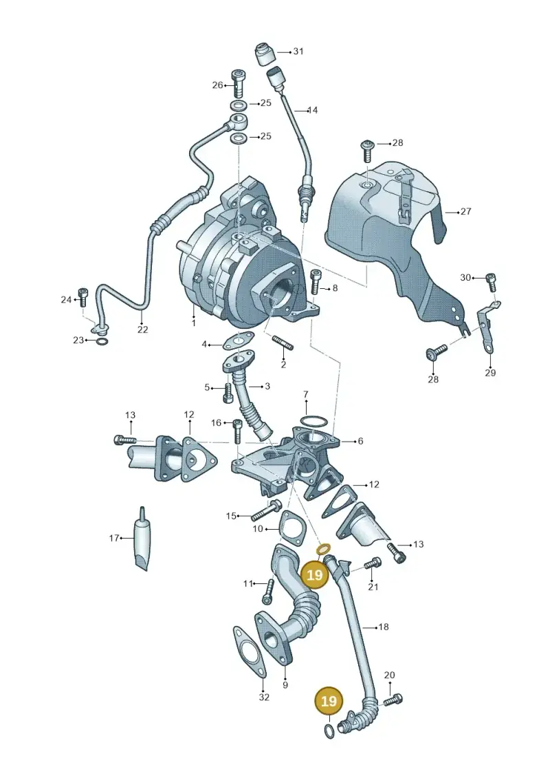 035115427 — Audi A4 Av. Allroad (2008-2016) diagram 620145750, position 19