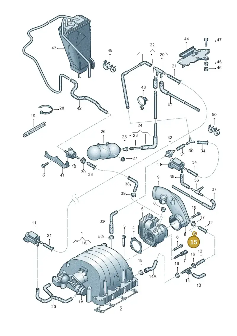 035133335 — Audi A6/S6/Avant/qu.   05> (2004-) diagram 448133630, position 15