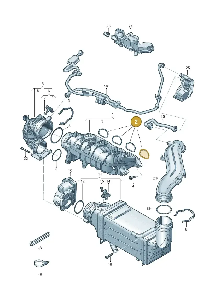 036129717P — Audi A3 Sportback (2019-2021) diagram 597133033, position 2