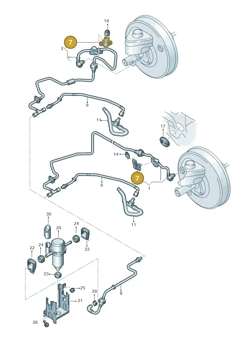 036906051C — Audi Q7 qu. 3.0 TDI (2009-2015) diagram 493611750, position 7