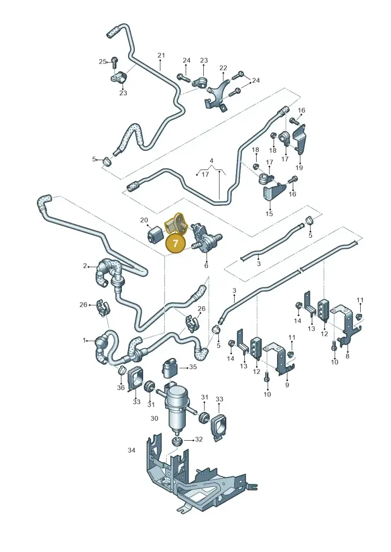 036906051C — Audi R8 qu. 5.2 (2012-2015) diagram 618611700, position 7