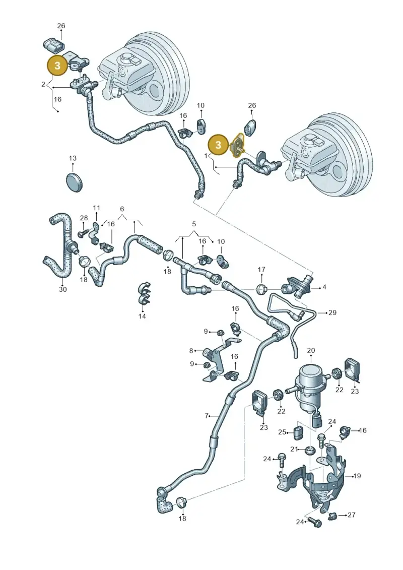 036906051C — Audi RS4 Av. qu. 4.2 (2012-2015) diagram 695611800, position 3