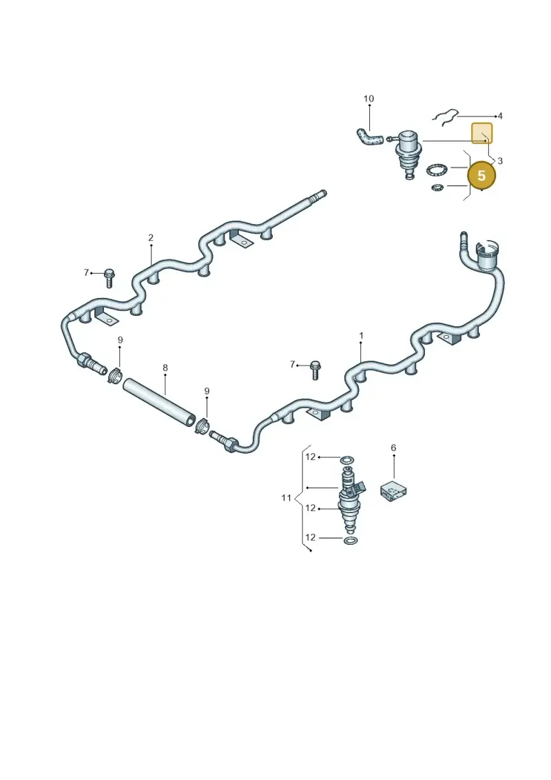037198031 — Audi A8/S8/qu. lang    08> (2007-) diagram 257133960, position 5