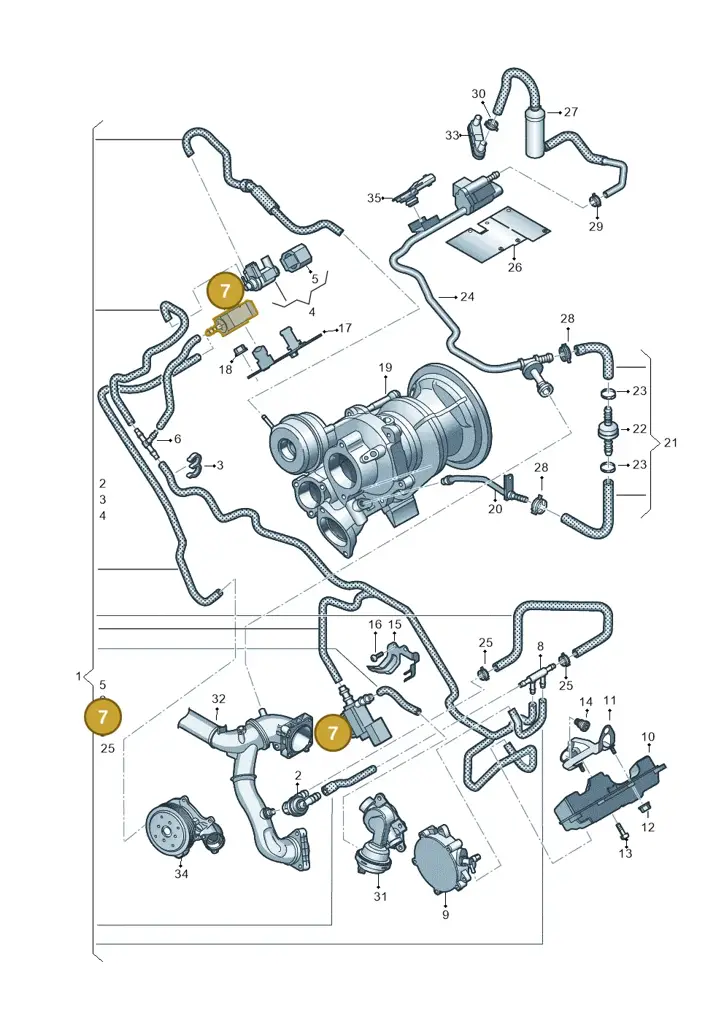 037906283F — Audi Q8 Quattro 3,0 (2018-) diagram 439133200, position 7